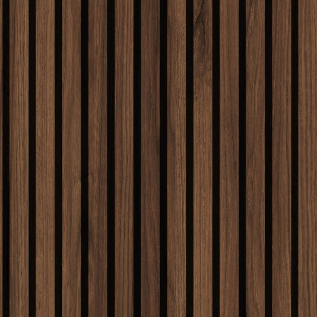 Échantillon de finition Catania Oak pour panneau mural acoustique à lattes de bois 278x60 cm